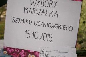 Sejmik Uczniowski - wybory marszałka 10.2015